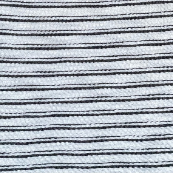 All Saints Gray White Striped Crewneck Short Sleeve T-Shirt - 29953 - Picture 10 of 14